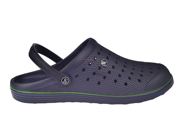 Lekkie piankowe klapki męskie z paskiem na piętę – model H369-M5 navy