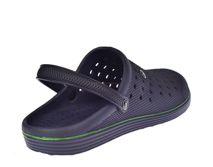 Klapki męskie na basen, do ogrodu i na działkę, w kolorze navy