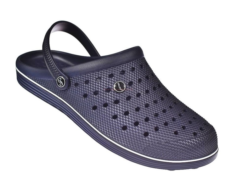 Duże klapki męskie kroksy z paskiem na piętę H369-M5