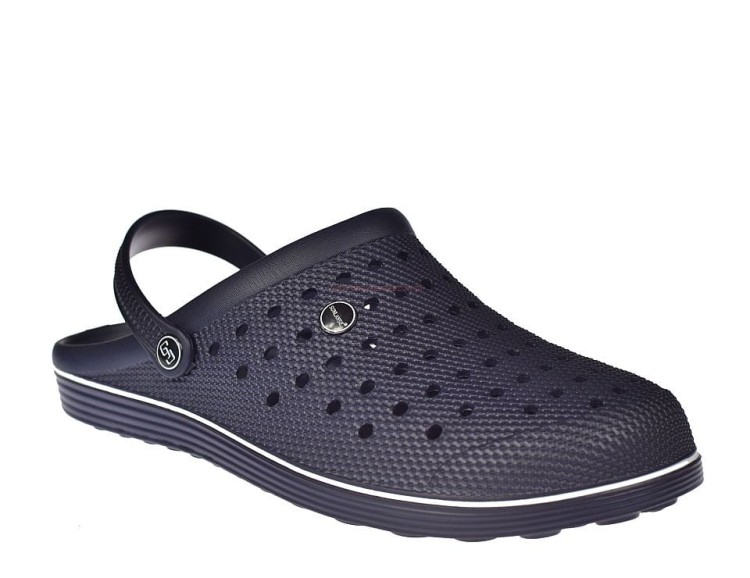 Duże męskie klapki ogrodowe z pianki EVA w kolorze navy