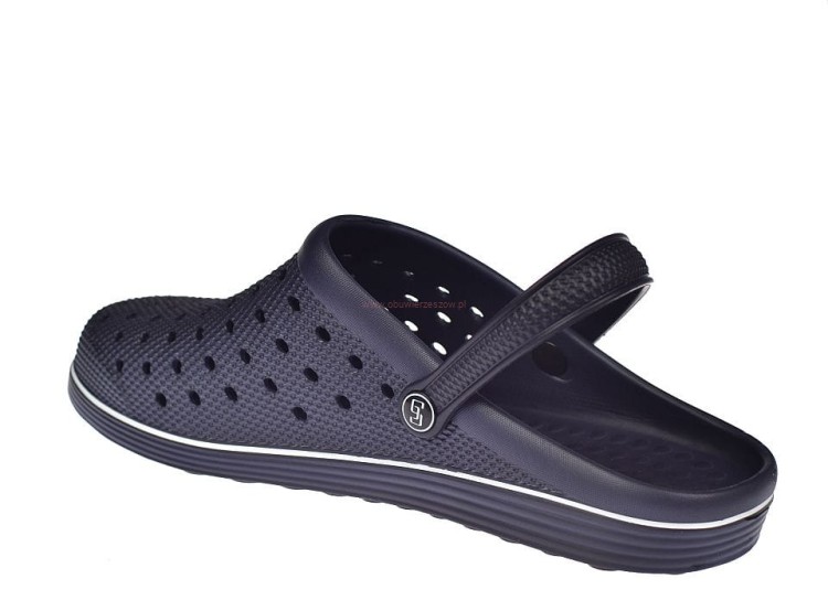 Męskie klapki kroksy na lato, kolor navy, model H369-M5