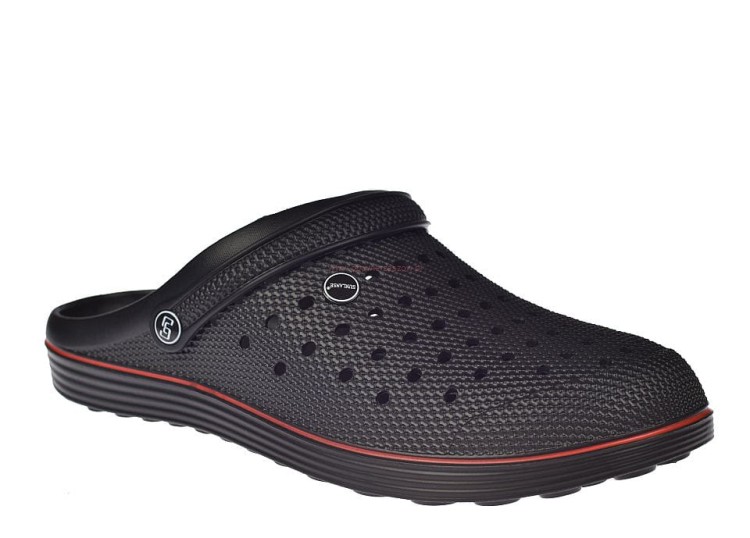 Klapki męskie ogrodowe czarne, model H369-M5, duże rozmiary