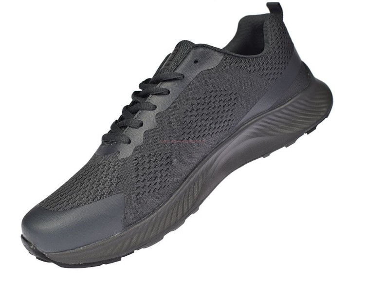 Buty sportowe męskie Lin Shi A8259 – szare, duże rozmiary, widok z boku