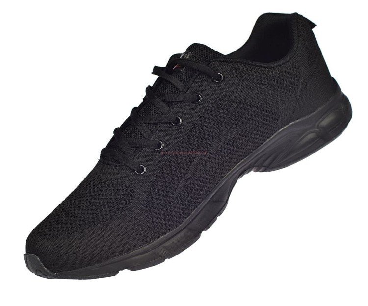 Buty sportowe męskie DK S10123 Flaxer czarne widok z boku