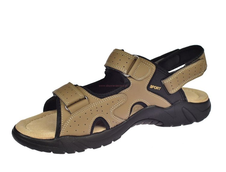 Duże sandały męskie na dużą stopę – model A9002