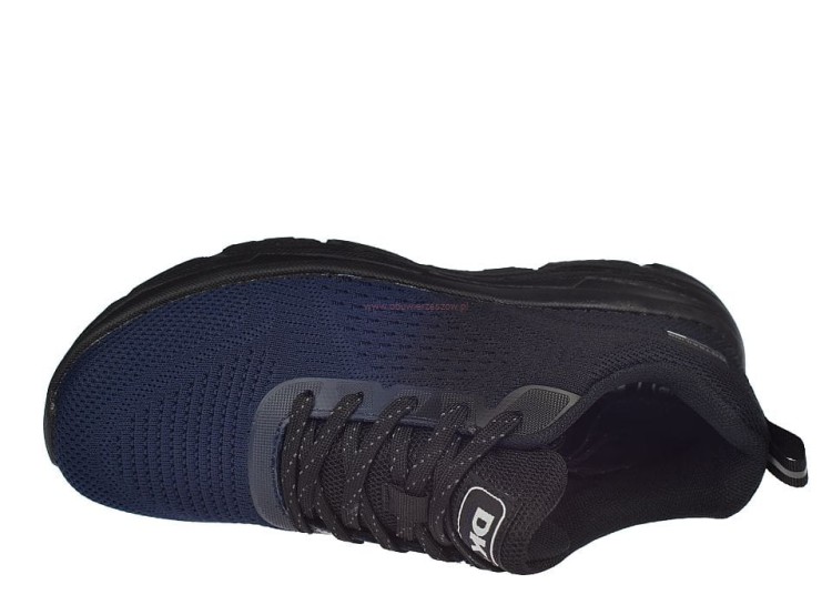Sneakersy DK VB17180 siatkowe czarno-granatowe – widok z góry