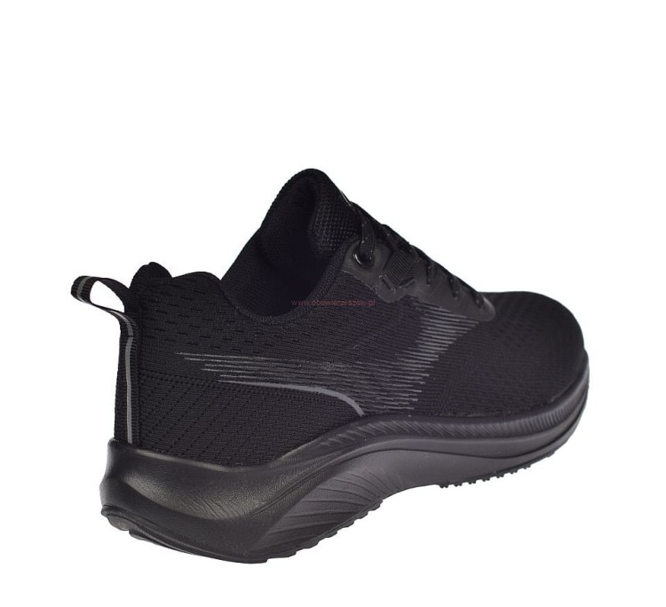 Czarne adidasy siatkowe męskie sneakersy