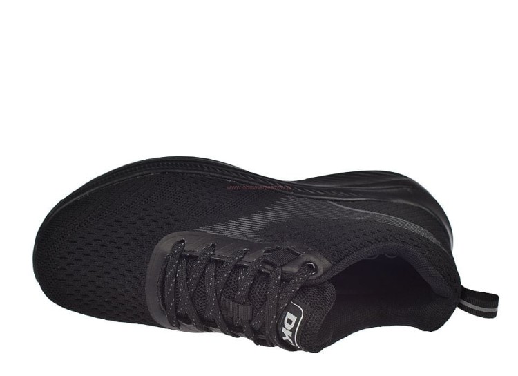 Sneakersy DK VB17199 Zato siatkowe czarno-szare – widok z góry