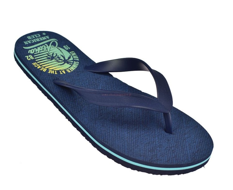 Klapki japonki męskie American Club JP 01/20 z gumowym paskiem