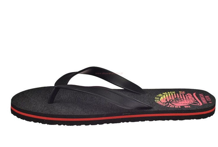 Letnie klapki męskie JP 01/20 czarne – lekkie i wygodne