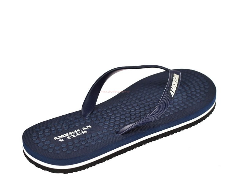 Klapki męskie japonki z gumowym paskiem basenowe