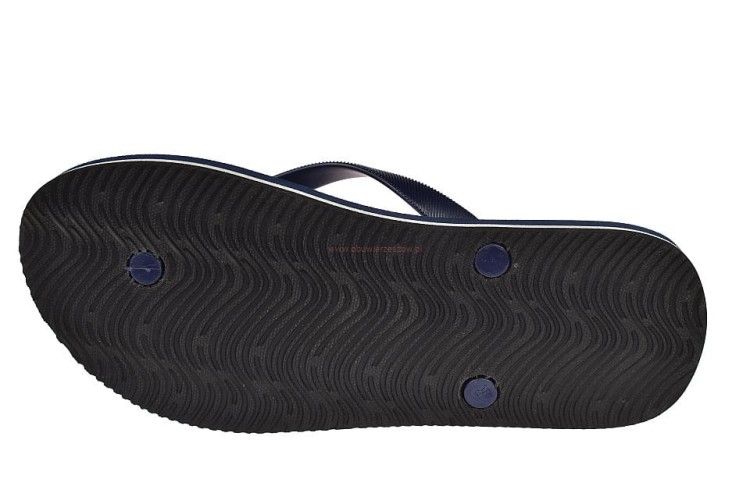 Podeszwa granatowych japonek NH 110/23 z białym akcentem