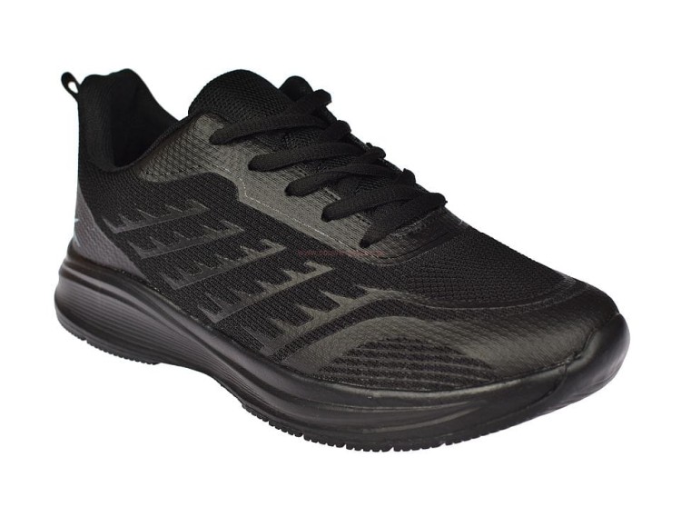 Czarne adidasy siatkowe męskie buty na siłownię.