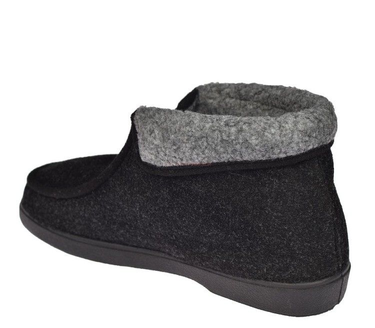 Kapcie męskie wysokie filcowe botki ocieplane