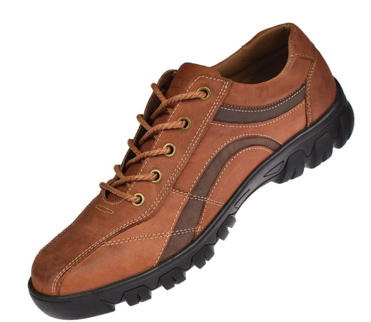 Zdjęcie boczne półbutów męskich Debaoli DBL229-4 w brązie