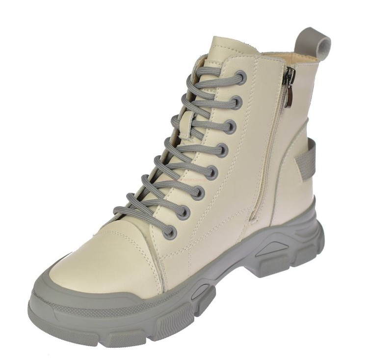 Glany damskie ocieplane ze skóry naturalnej