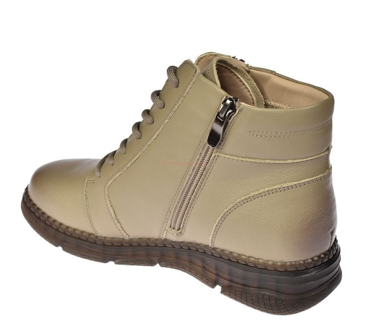 botki skórzane damskie na suwak trzewiki zimowe