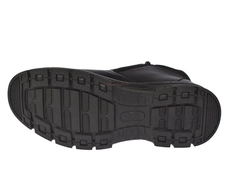 Sztyblety męskie zimowe czarne eleganckie buty Skotnicki