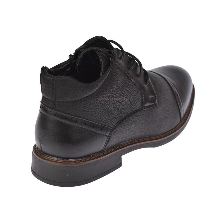 Sztyblety męskie czarne ocieplane futerkiem Skotnicki