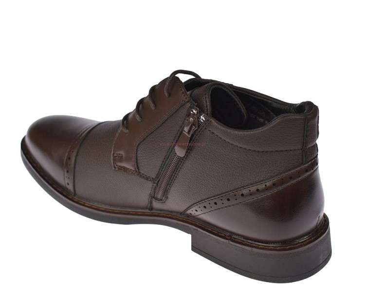 Skotnicki sztyblety męskie B-4-0751 eleganckie brązowe