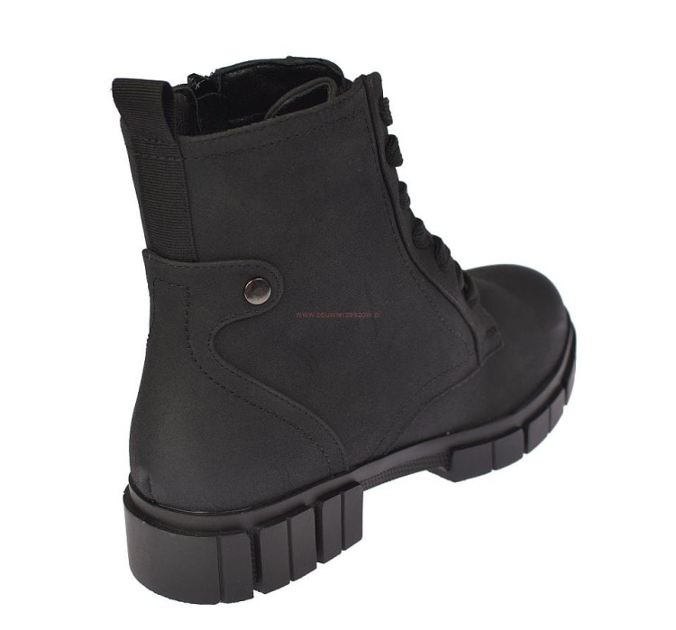 Botki wysokie Skotnicki B-3-1347 czarne tył