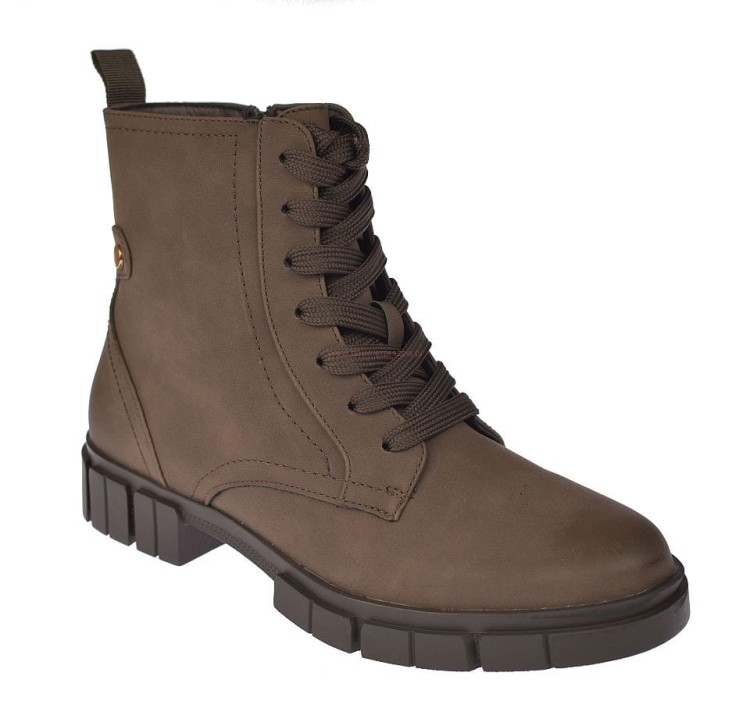 Glany damskie brązowe Skotnicki B-3-1347 ocieplane botki