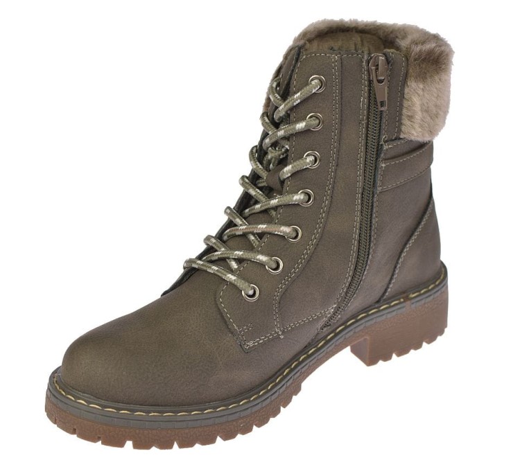 Traperki damskie timberki ocieplane na suwak