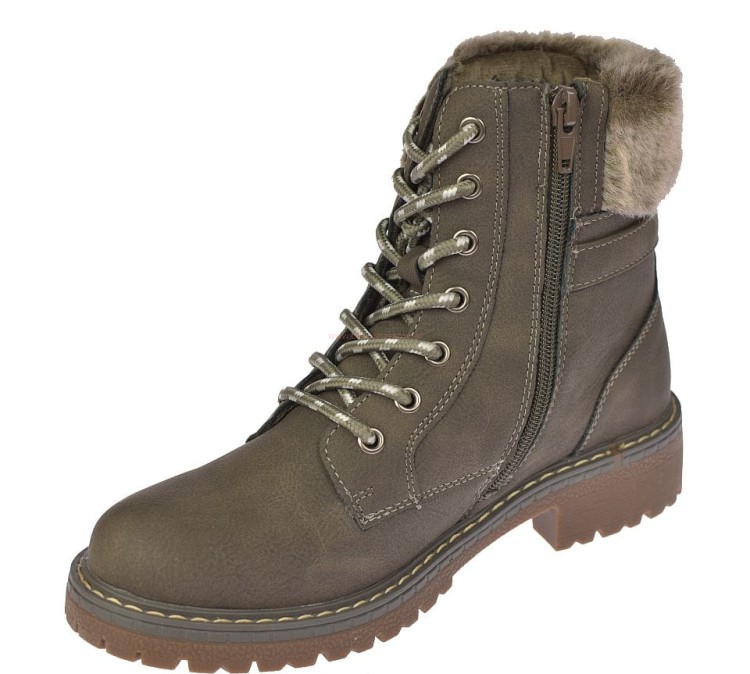 Glany damskie lekkie trzewiki ocieplane