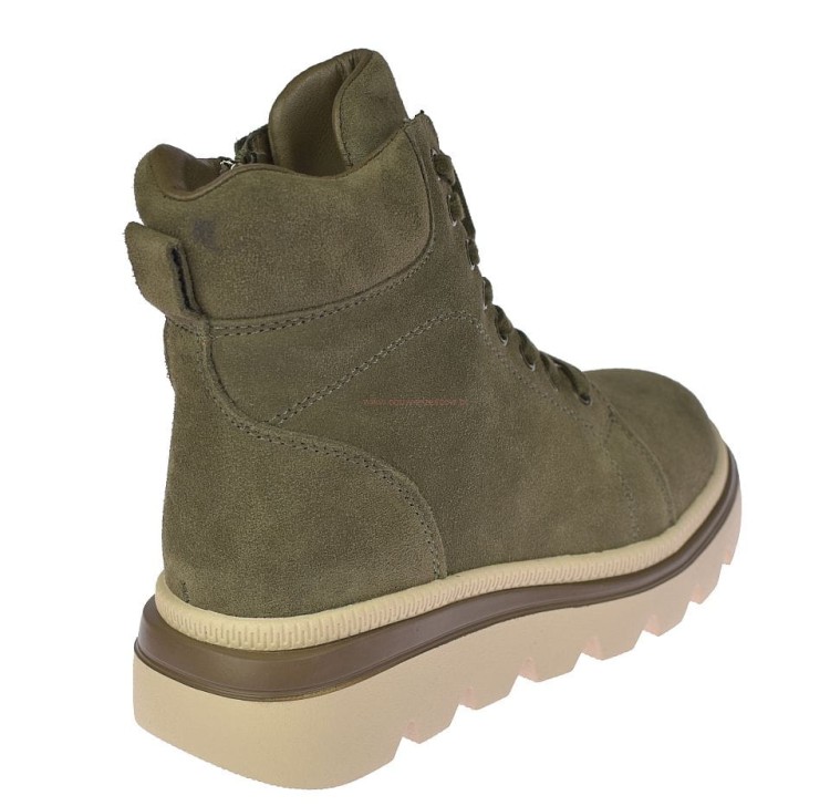 wysokie botki damskie ocieplane na zamek i sznurowane