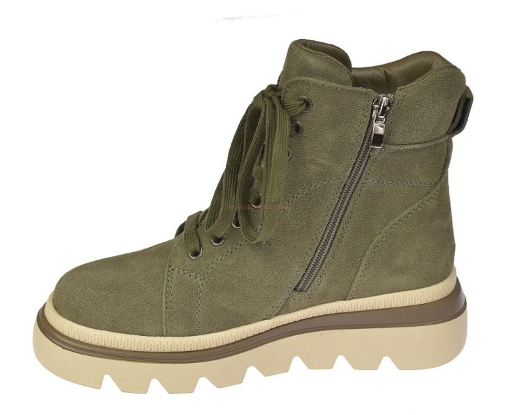 Śniegowce damskie skórzane botki na zamek