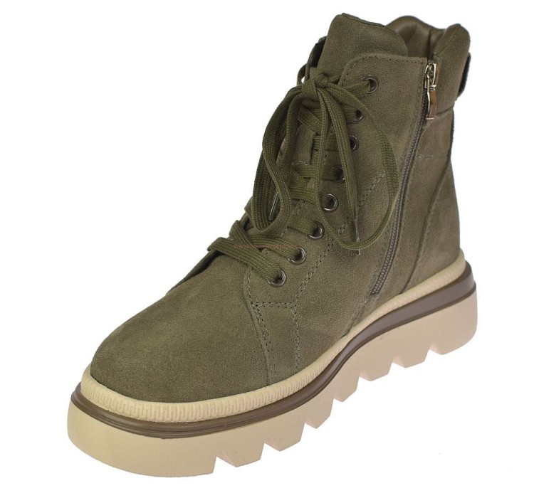 Śniegowce ocieplane damskie botki skórzane