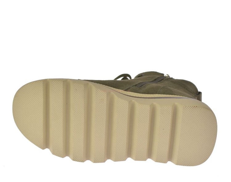 Śniegowce Skotnicki B-3-1379 khaki – zbliżenie na podeszwę