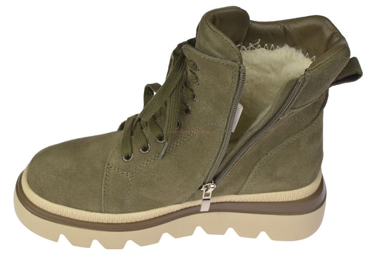 Dobrze docieplone śniegowce skórzane damskie kozaki