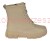 botki damskie Skotnicki B-31378 beżowe ocieplane futerkiem