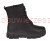 botki damskie skórzane czarne z platformą 4,5 cm