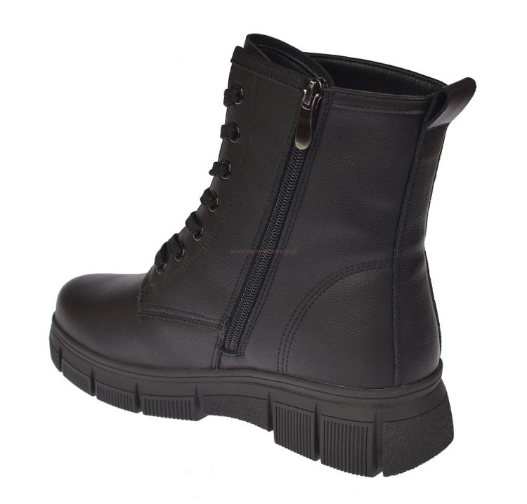 trapery skórzane damskie na suwak ocieplane