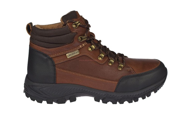 Buty skórzane CY129 – przód brązowe