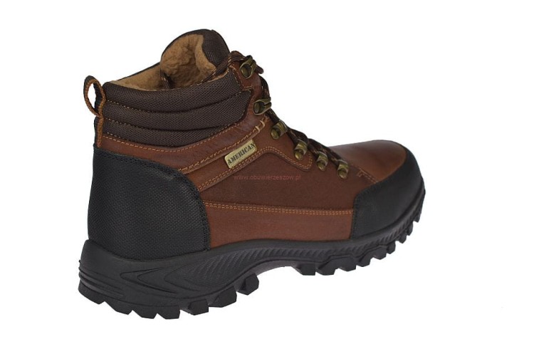 Trapery męskie brązowe CY129 – widok boczny