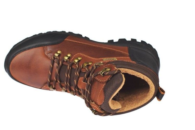 Buty zimowe męskie CY129 – wnętrze z ocieplającym polarem