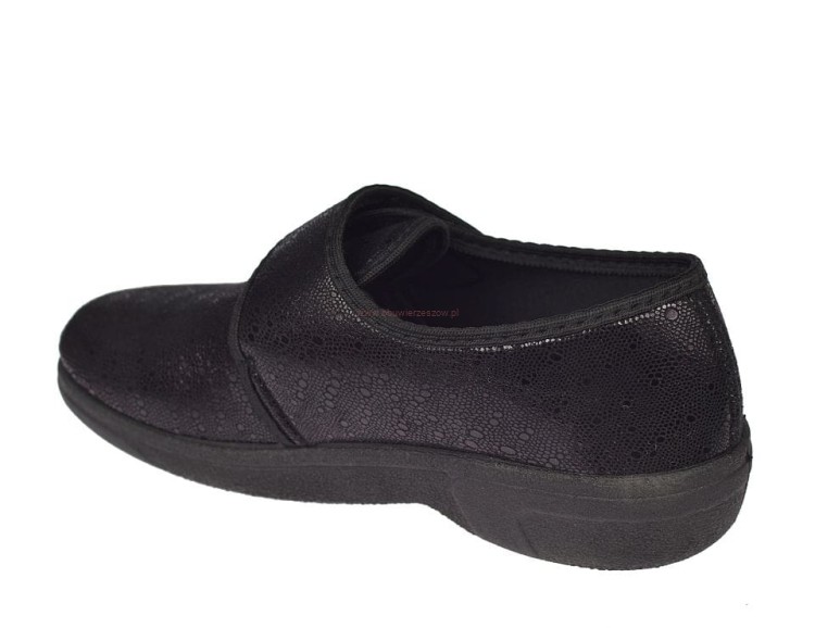 buty na haluksy damskie czarne BIOUP P-430 widok z boku