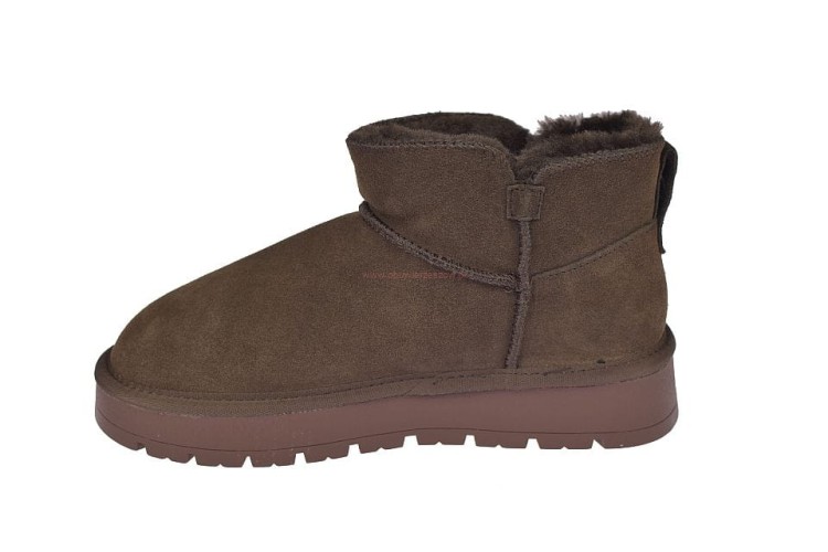 Ocieplane śniegowce damskie American Club Coffee – widok z tyłu