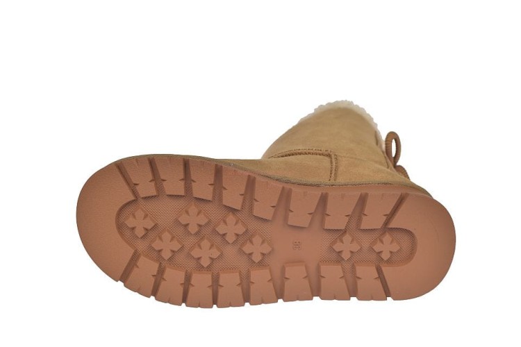 Wysokie śniegowce damskie Camel – podeszwa antypoślizgowa, lekka i elastyczna