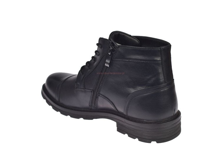 Wnętrze buta z ciepłym polarem – ocieplane trzewiki męskie CY166