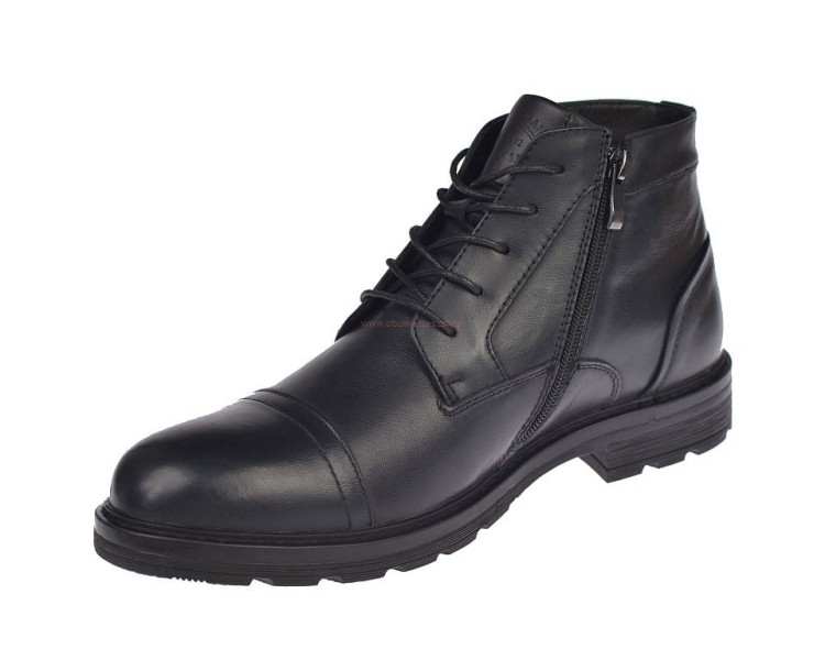 Męskie trzewiki zimowe American Club CY166 – suwak od wewnętrznej strony