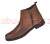 Eleganckie brązowe botki męskie ze skóry naturalnej American Club