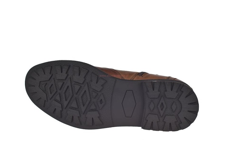 Skórzane botki męskie American CY87 z antypoślizgową podeszwą