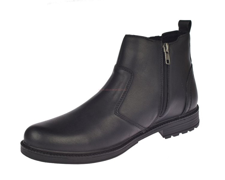 Skórzane buty męskie do garnituru zimowe