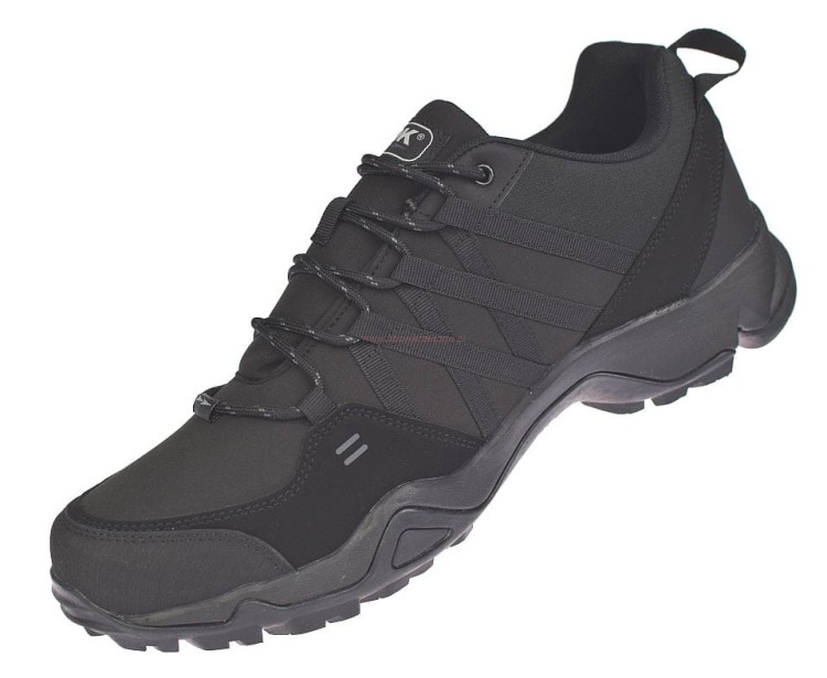 Buty trekkingowe męskie DK VB17282 czarne duże rozmiary widok z boku