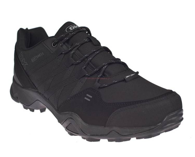 Sneakersy męskie outdoor DK VB17282 czarne podeszwa trekkingowa DK TECH