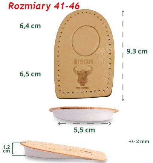 wyjmowany element pod ostrogę piętową